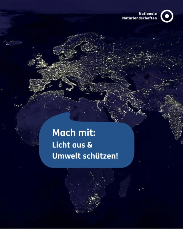 Schalte heute Nacht das Licht aus! 🌙

Einmal im Jahr Dunkelheit für die Natur: Bei der Earth Night reduzieren oder schalten wir weltweit ab Einbruch der Nacht die Lichter aus – ein Zeichen gegen die immer weiter wachsende Lichtverschmutzung.

Denn zu viel Kunstlicht zur falschen Zeit schadet dem gesamten Ökosystem: Es macht den Schlaf weniger erholsam, bringt Zugvögel von ihrer Route ab und kostet jeden Sommer Milliarden Insekten das Leben!

Mitmachen ist einfach: 
💡 Außenlicht aus, wo es nicht sicherheitsrelevant ist 
🪟 Jalousien oder Vorhänge schließen 
✨ Rausgehen und den Sternenhimmel genießen

#nnl #nationalenaturlandschaften #earthnight #vielfaltbewahren #zukunftgestalten

📷 Fotos:
Bild 1: © Pixabay
Bild 2: © Pexels/Zelch Csaba
Bild 3: © VDN-Fotoportal/Bernd Tanneberger
Bild 4: © VDN-Fotoportal/Robert Schwendemann
Bild 6: © VDN-Fotoportal/Volker Benner
Bild 7: © VDN-Fotoportal/siggi