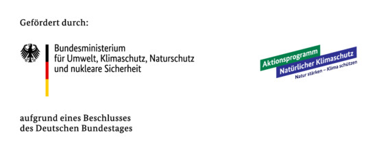 Förderlogo des BMUKN und Aktionsprogramm Natürlicher Klimaschutz